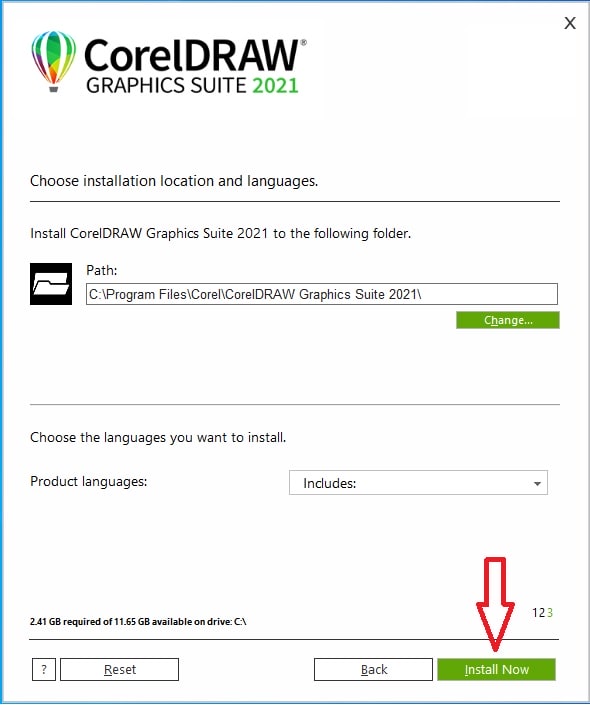 cach cai coreldraw 2021 9