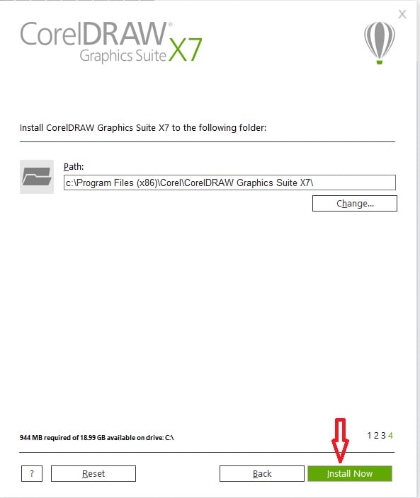 cai dat corel x7 7