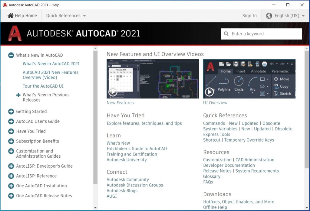 download autocad 2021