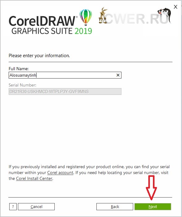 huong dan cai corel 2019 4