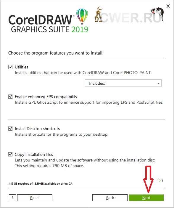huong dan cai corel 2019 6