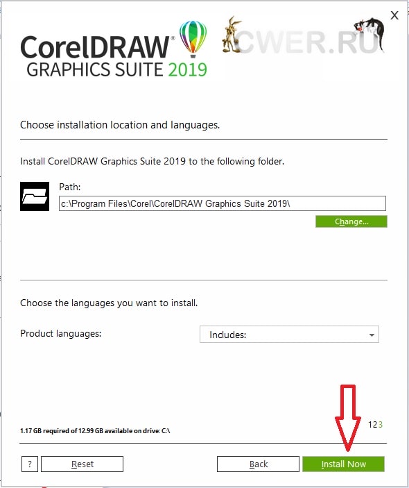 huong dan cai corel 2019 7