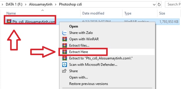 hướng dẫn tải pts cs6 1