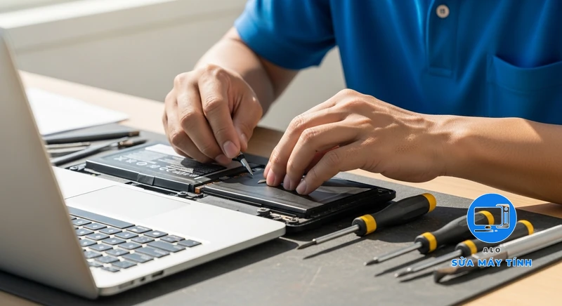 Thay pin laptop tại nhà tphcm hình ảnh minh họa chuyên sâu 1