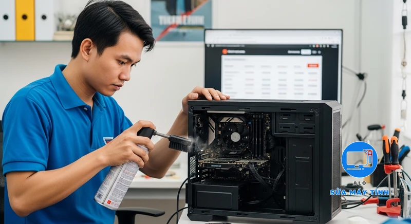 dịch vụ vệ sinh máy tính Quận 1 hình ảnh minh họa chuyên sâu 1