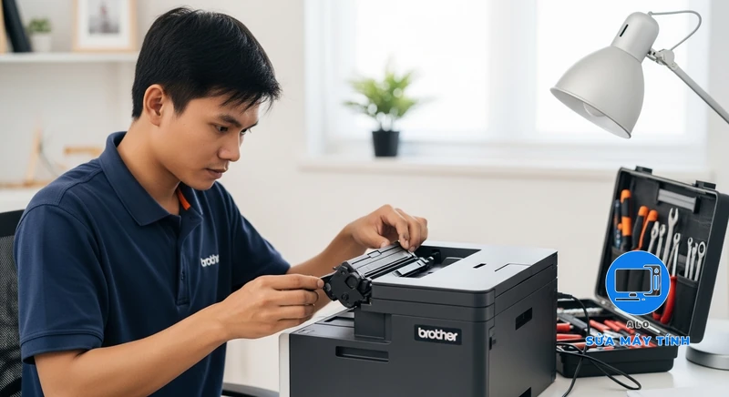 Nạp mực máy in brother mfc l2701dw hình ảnh minh họa chuyên sâu 1