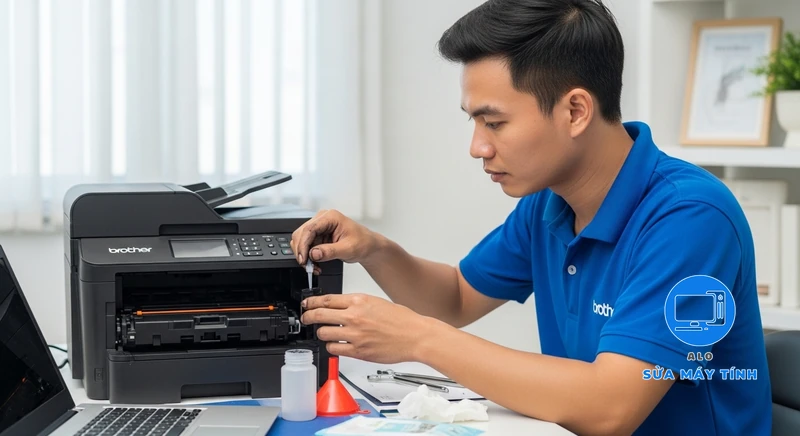Nạp mực máy in brother mfc l2701dw hình ảnh minh họa chuyên sâu 2