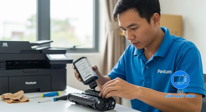Nạp mực máy in pantum hình ảnh minh họa chuyên sâu 2